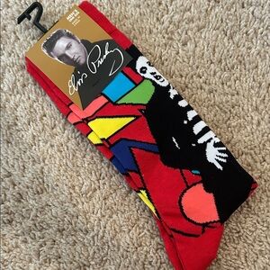 ELVIS PRESLEY Mens Crew Socks OS (7-12)